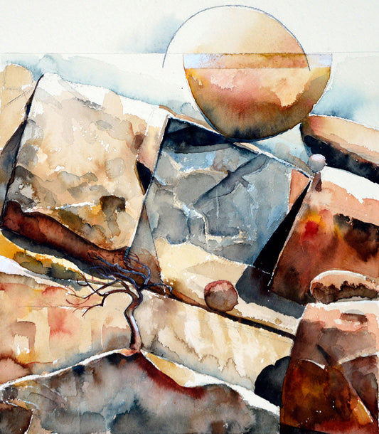 Detail of This Time Round, Hard Land / Heartland by Hein Botha, inspired by land, nature and interconnectedness