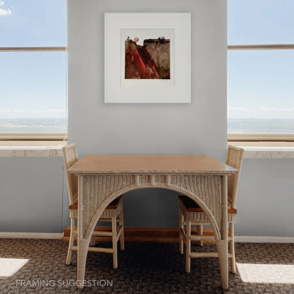 Probe – Hard Land/Heartland by Hein Botha displayed framed in a contemporary interior